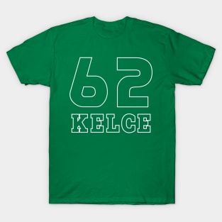 Kelce Jersey - 62 // Typography Design T-Shirt